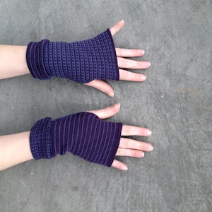 Arm Warmers Fingerless Gloves Pure Merino Wool