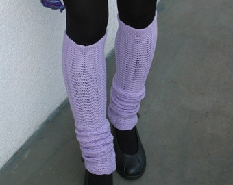 Calentadores de piernas lilas Calcetines de yoga jambieres merino legwear