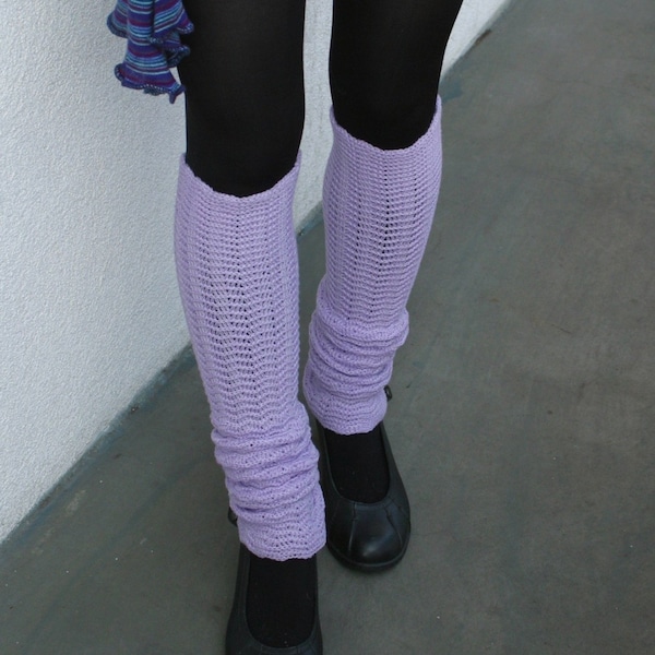 Lilac Leg Warmers Yoga socks jambieres merino legwear