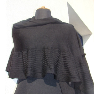 Black Shawl Merino Wool Wrap Woman Warm Shawl Mother&#39;s Day Birthsday gift