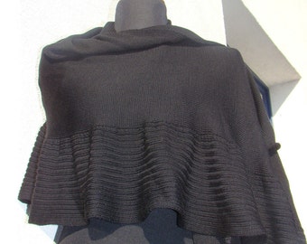 Black Shawl Merino Wool Wrap Woman Warm Shawl Mother's Day Birthsday gift