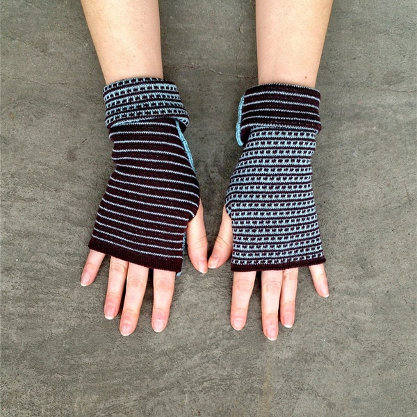 Arm Warmers Merino Mittens Unisex Design Fingerless Gloves Pure Wool Warm and Soft