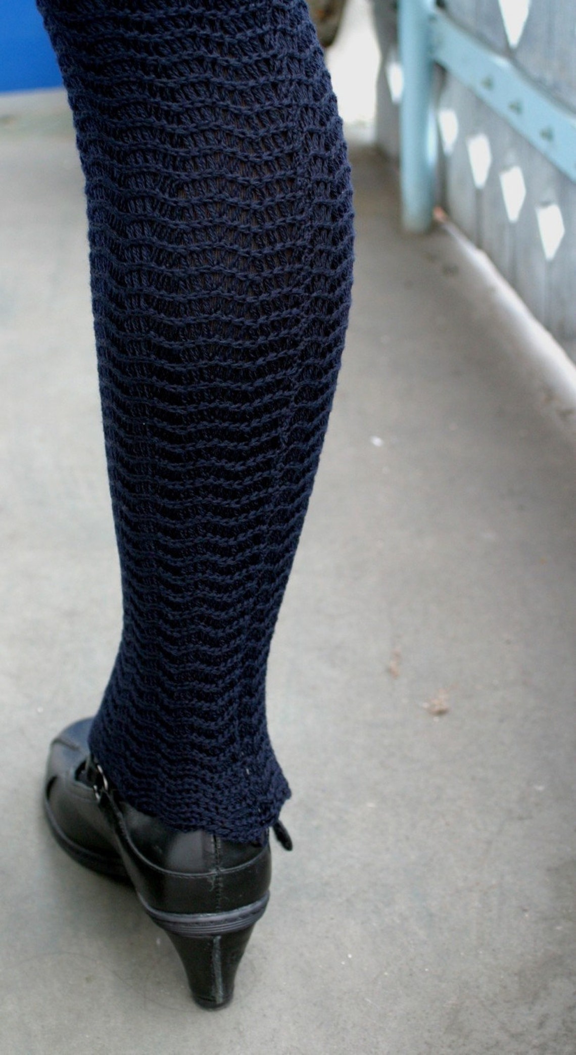 Leg Warmers Navy Blue Legwarmers Jambieres Pure Merino Woolen Etsy