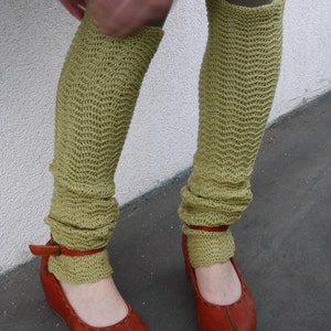Leg Warmers - Tube Socks - Olive green Yoga Socks