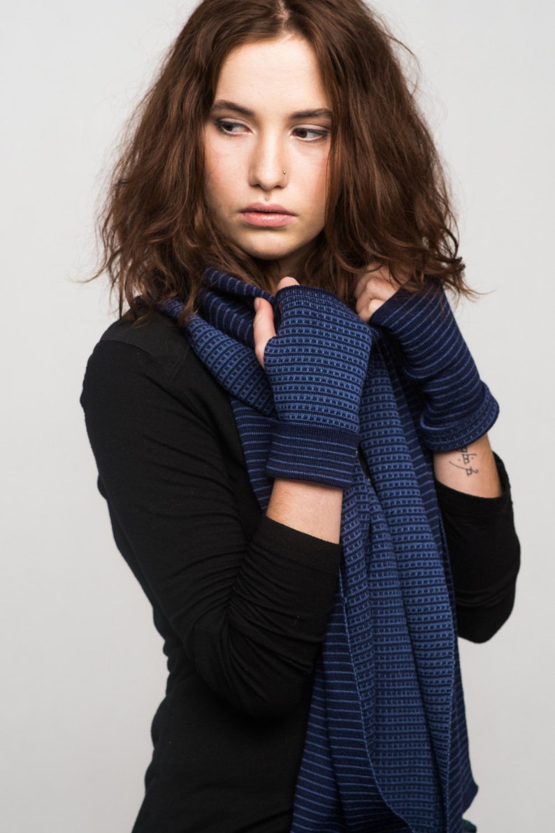 Merino Scarf and Arm Warmers Set Etsy UK