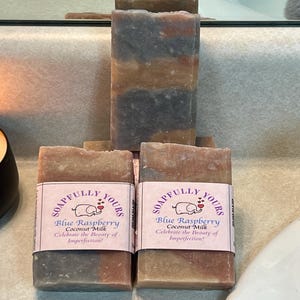 Blue Raspberry Coconut Milk: Luxurious Handmade Soap with Fruity & Floral Delights