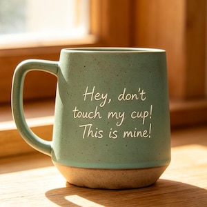 Tazza personalizzata con scritta a mano, tazza in ceramica incisa con il tuo testo, tazza da caffè, regalo di anniversario, idee regalo personalizzate, tazza con citazione unica