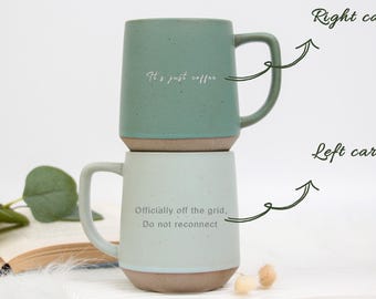 Engraved Ceramic Mug with Your Text, Custom Coffee Mug,Personalized Office Gifts,Gift for Coffee Lover,Unique Gift for Coworkers