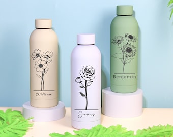 Botella grabada, botella de agua, propuesta de dama de honor, regalo personalizado, botella personalizada, botella personalizada, vaso personalizado, regalo de dama de honor