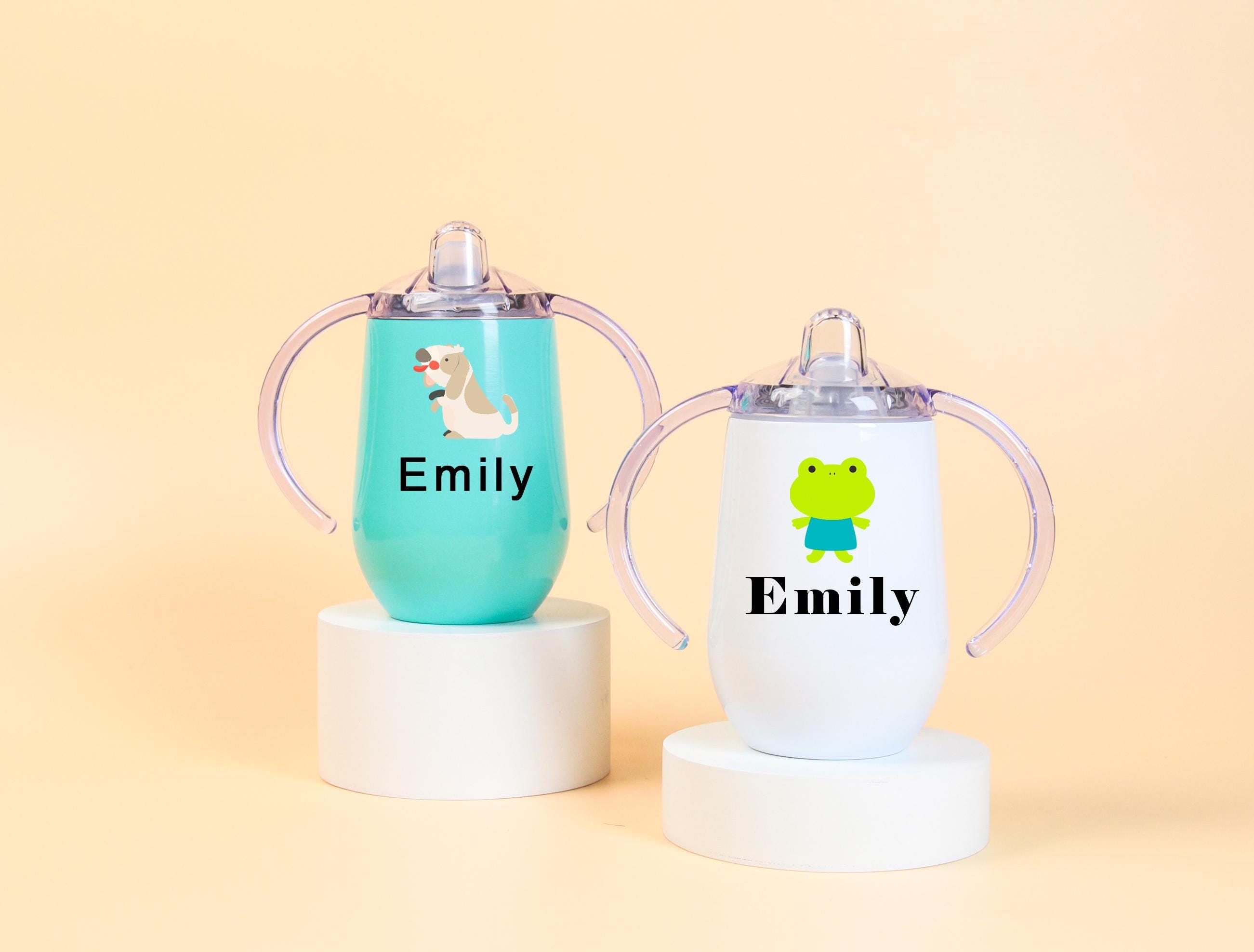 Personalised Sippy Cup,Engraved Name Sippy Cup,Stainless Steel Kids Cup,Baby Gift,Birthday Gift,Gift for kid,Baby boy Gift,Baby Training Cup