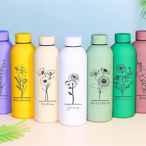Botella grabada, botella de agua, propuesta de dama de honor, regalo personalizado, botella personalizada, botella personalizada, vaso personalizado, regalo de dama de honor