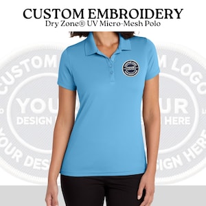 Personalized Polo Shirt for Women - Custom Business Logo, Monogrammed Team Polos, Customized Golf Sports Polo Shirts, Office Work Shirts