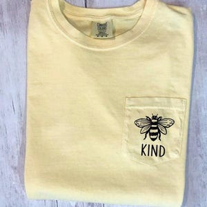 Comfort Colors Custom Printed Pocket Tshirt Mens Garment-Dyed Pocket Tshirt Personalized Logo Text Image Gifts Customize Sleeve Quote Print