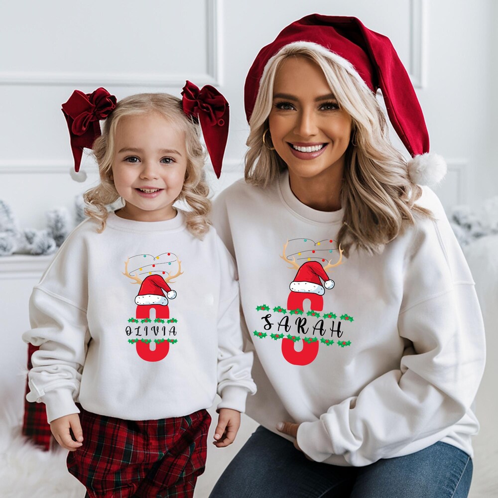 Personalized Family Christmas Sweatshirt, Custom Family Name Sweater, Christmas Gift For Family, Holiday Gift, Gift For Family Reunion