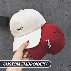 Embroidered Hat Personalized Dad Cap Embroidery Logo baseball hat Bachelorette hats Custom caps Sorority hat Unisex Baseball Cap