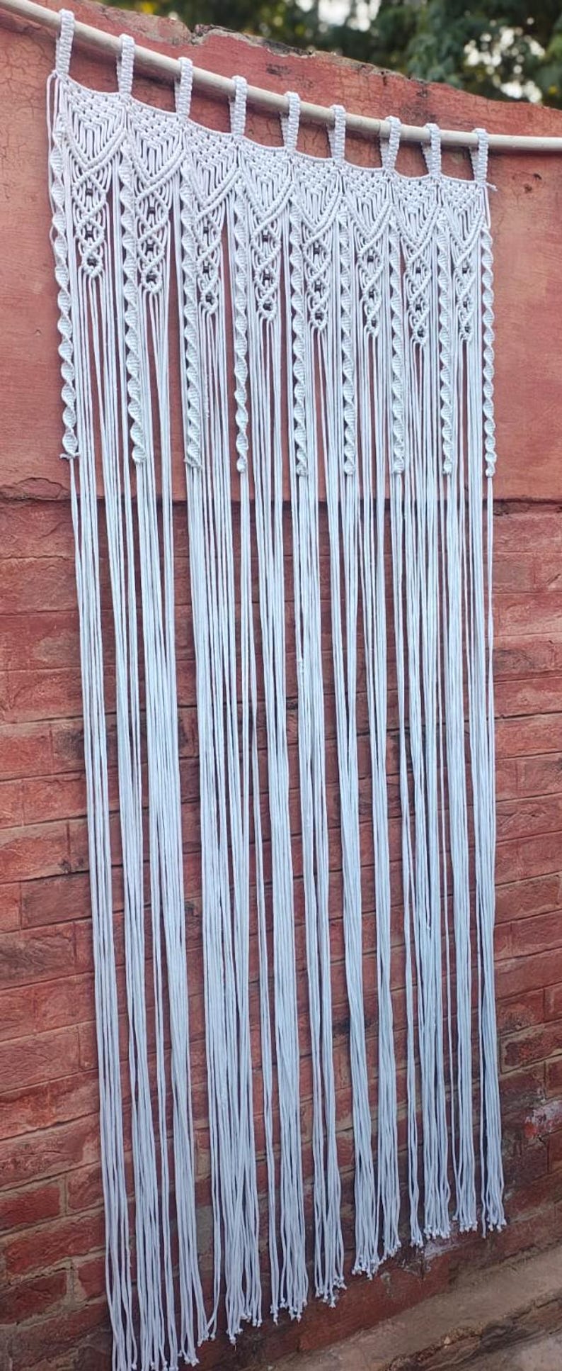 Handmade Macramé Boho Macrame Doorway Curtain for Living Room Decor ...