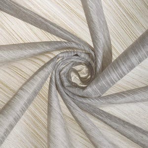 Sheer Curtains. Custom Window Drapes for Living room, Bedroom, Dining, Kitchen, Nursery & Study. Blackout Option. Taupe Gray/ Pale Gray
