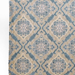 Velvet Floral Roman Shades. Custom Size/ Length/ Width Window Blinds for Living, Dining, Bedroom. Blackout Option. Beige/ Brown/ Blue