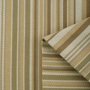 Striped Cotton Curtains. Custom Window Drapes for Living room, Bedroom, Dining, Kitchen, Nursery & Study. Blackout Option. Cream/ Beige