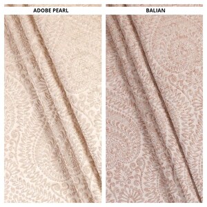 Floral Damask Fabric by the Yard. Multipurpose Usage for Window Treatments, Curtains, Roman Shades, Home Decor, Cushions.