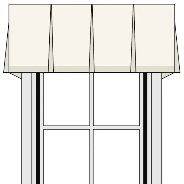 Custom Size Board Mounted Box Pleat Valance I 3000 Fabrics I Window Curtain Valance in Any Length & Width