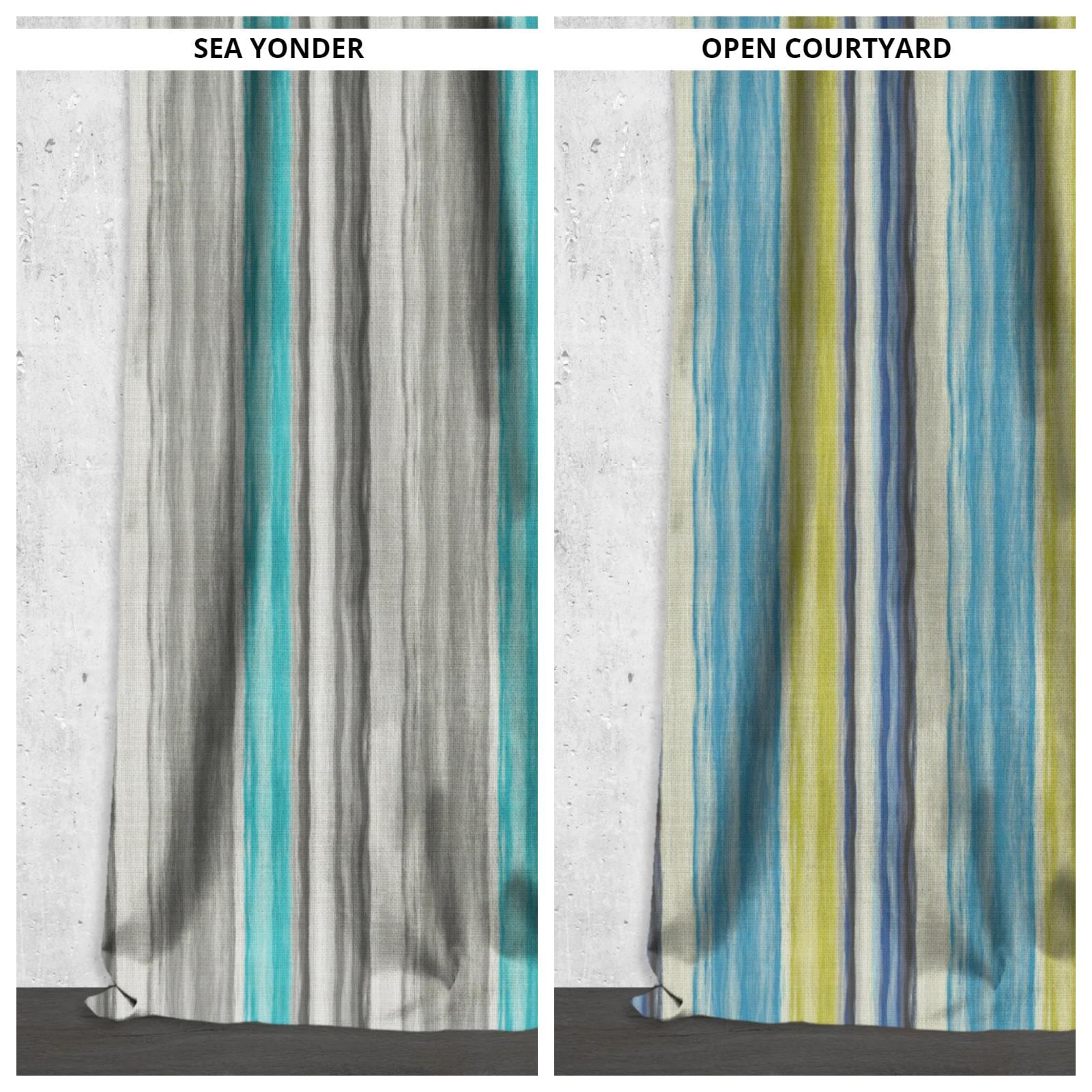 Striped Dimout Fabric Sample for Custom Curtains & Window Drapes