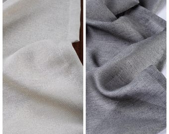 Plain Sheer Fabric by Yard for Curtains, Valances, Swags, Window Scarfs, Runners, Covers & Home Decor. Silver Gray/ Dark Gray