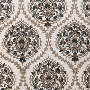 Floral Fabric by the Yard. Multipurpose Fabric for Home Decor, Window Treatments, Curtains, Roman Shades, Valances, Table Cloths.