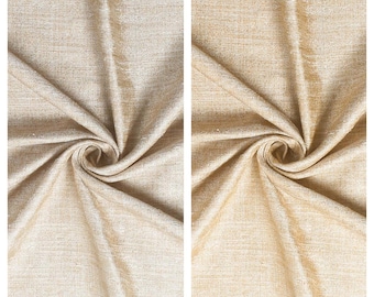 Faux Silk Roman Shades. Custom Window Blinds for Bedroom, Dining, Nursery, Study, Bathroom. Blackout Option. Golden Beige/ Pale Beige