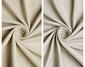 Herringbone Texture Fabric Sample for Custom Curtains & Window Drapes. Soft Gray/ Beige. Blackout Add-On for Bedroom/ Nursery.