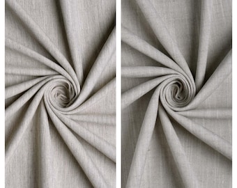 Plain Linen Texture Fabric by Yard for Curtains, Shades, Valances, Bed Runners, Cushion Covers, Pillows & Home Decor. Pale Gray/ Warm Gray