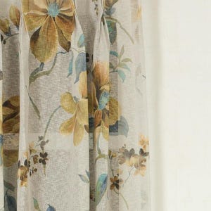 Plain Sheer Roman Shades. Custom Size/ Length Voile Window Blinds for Living, Dining, Kitchen, Bedroom, Nursery, Office, Study, Bath. Yellow
