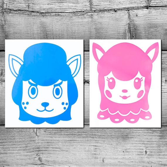 Animal Crossing's Cyrus & Reese Vinyl Decal ACNH Etsy