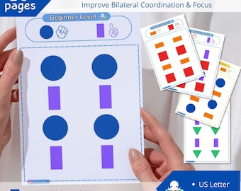 Brain Gym Worksheet | Beginner Fine Motor Skills Activity (PDF)