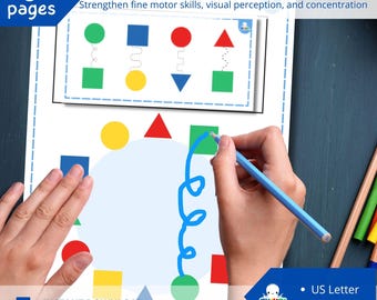 Brain Gym Matching Game: Fine Motor Skills Activity (PDF Download A4/US Letter Size)
