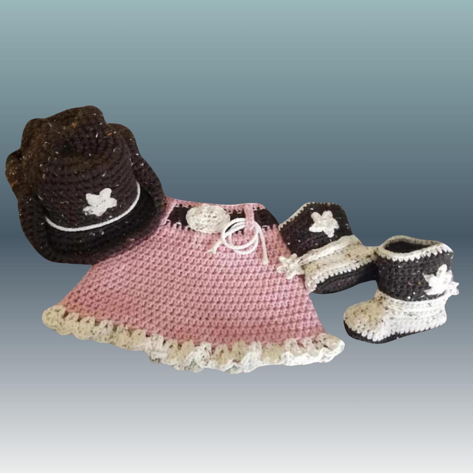 Girls Cowgirl Born & Raised Sweats Set by Shea Baby main image 1