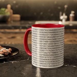 Pi Day Coffee Mug, Math Teacher Gift, 3.14 Nerdy Ceramic Mug