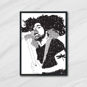 Claudio Sanchez z Coheed i Cambria typografia drukowana | POBIERANIE CYFROWE