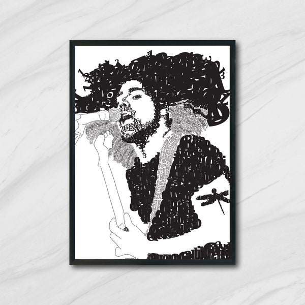 Claudio Sanchez of Coheed and Cambria typography print | DIGITAL DOWNLOAD