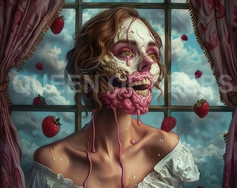 Art sombre Art de l'horreur Art gothique Art effrayant Art effrayant Art d'Halloween Art occulte Art de la tête de mort Art fantastique Art de la sorcière Art effrayant Art du squelette HS 27