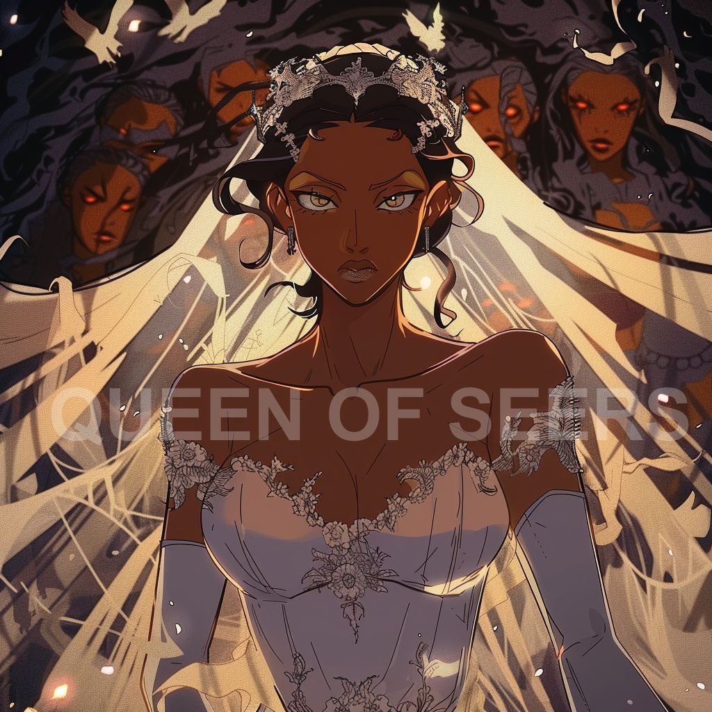 Black Anime Art Print | African American Anime Digital Download | Manga