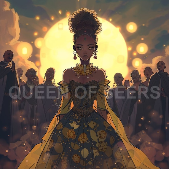 Black Anime Art Print | African American Anime Digital Download | Manga  Wall Decor | Kawaii Black Character Poster | Anime Girl Wall Art AA7 - Etsy