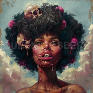 Dark Art Horror Art  Gothic Art Creepy Art Spooky Art Halloween Art Occult Art Skull Art Fantasy Art Witchy Art  Scary Art Black Art HS 5