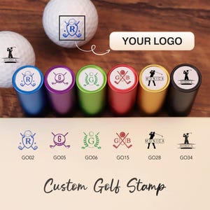 Aangepaste golfbalstempeldoos, gepersonaliseerde golfstempels, cadeau voor golfer, golfbalmarkering, golfaccessoires, cadeaus voor mannen, Vaderdagcadeau