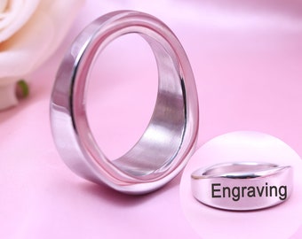 Custom Ergonomic Stainless Steel Glans Penis/Cock Ring MATURE