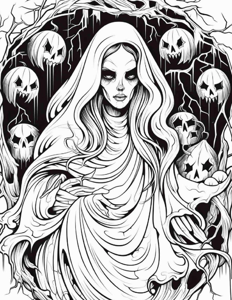 Wicked Witches Coloring Pages for Adults: 25 Printable Designs (PDF) - Etsy