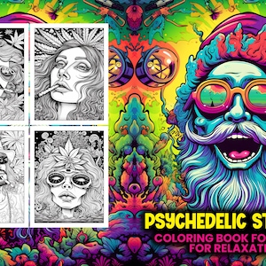 Psychedelic Coloring Pages for Adults: Stoner Art (Printable)
