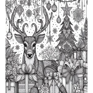 Magical Christmas Coloring Pages for Adults (PDF Download)