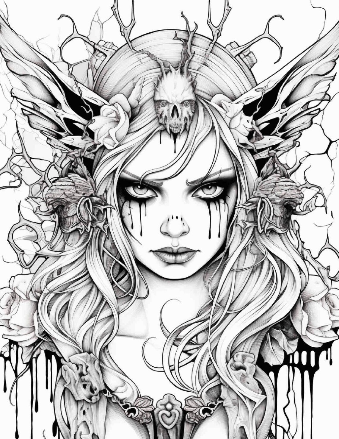 Wicked Witches Coloring Pages for Adults: 25 Printable Designs (PDF) - Etsy