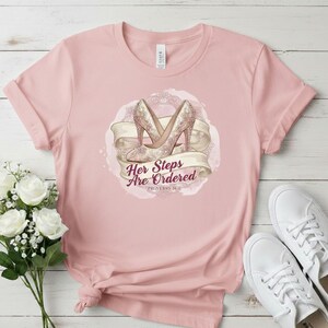 Christian Women's Steps Are besteld, verfijnd schoenen-T-shirt | Inspirerend Faith-shirt